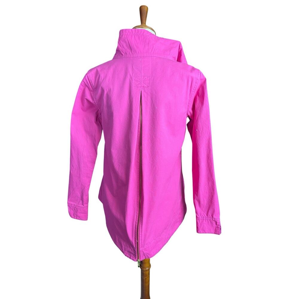 Crown And Ivy Jacket Womens XS Pink Woven Back Zipper Outdoor Cargo Full Zip - Picture 10 of 14